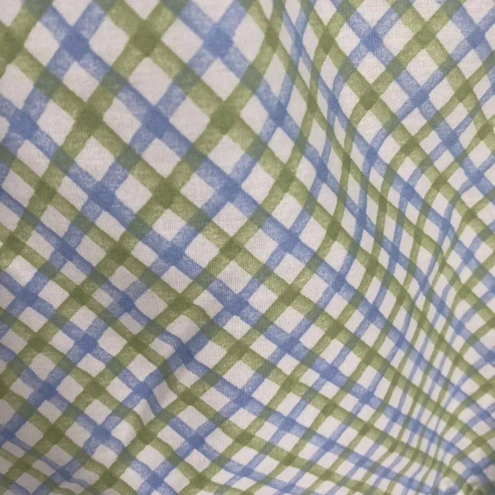 Laura Ashley  Pillowcase European & 13 x 13‎ Blue & Green Plaid Country